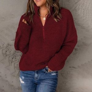 Burgundy sweater Size medium NWOT